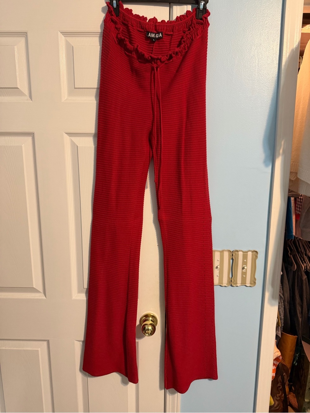I.AM.GIA Red Knit Flare, size L